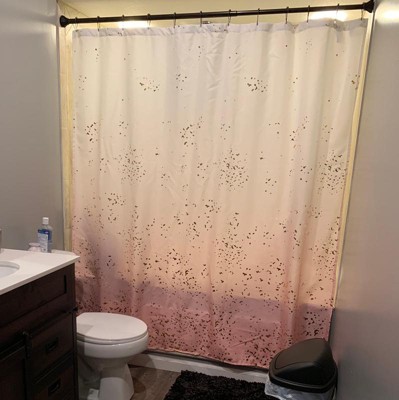 Splatter Shower Curtain Pink - Saturday Knight Ltd. : Target