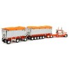 First Gear DCP 1/64 White Orange Peterbilt 389 Chrome East Genesis II Dump Trailer 60-1566 - 3 of 4