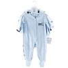 Luvable Friends Baby Boy Cotton Snap Sleep and Play 3pk, Train - 2 of 4