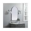 Elegant Lighting Metal Frame Arch Mirror 22x36 Inch in Silver - 3 of 4