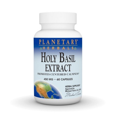 Holy Basil 450 mg by Planetary Herbals  -  60 Capsule