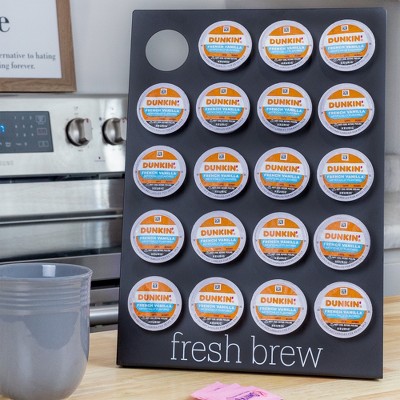 Black Enamel Iron Coffee Pod Holder Stand