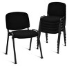 Tangkula Set of 5 Office Meeting Chair Elegant Conference Waiting Guest Reception Chairs - 2 of 4