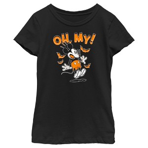 Girl's Disney Mickey Halloween Oh My T-Shirt - 1 of 4