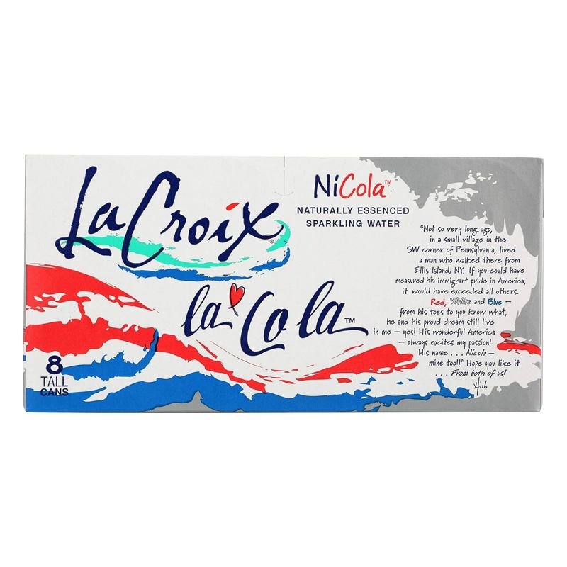 La Croix NiCola Sparkling Water - Case of 3/8 pack, 12 oz, 4 of 8