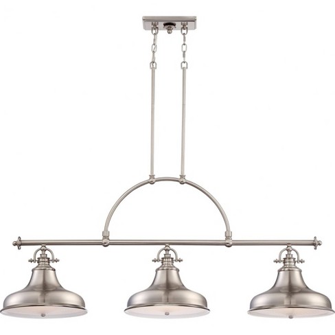 Quoizel Lighting Emery 3 - Light Island Pendant Light in  Brushed Nickel - image 1 of 2