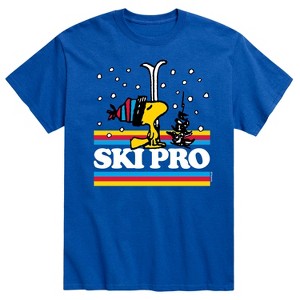 Men's - Peanuts - Snoopy Winter Fun Short Sleeve Graphic T-Shirt - 1 of 4