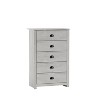 Galano Geordano 5-Drawer Chest of Drawers (46.2 in. × 17.1 in. × 30.4 in.) in Dusty Gray Oak, Knotty Oak, Dark Gray Oak - 3 of 4