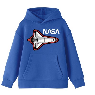 NASA Space Shuttle Patch Youth Royal Blue Sweatshirt