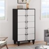 5 Drawers Dresser, Modern Wooden Tall Dresser with Deep Drawers, Chest of Drawers for Bedroom - 3 of 4
