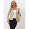 Allegra K Women's Long Sleeve Button Down Office Work Blazers - 4 of 4