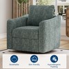 Coucheta Swivel Accent Chair, 360° Rotating Modern Linen/PU Armchair w/ Ergonomic Backrest for Living Room, Bedroom, Nursery, Office, Multiple Colors - 4 of 4
