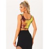 INSPIRE CHIC Women's Metallic Sequin Sparkle Sleeveless Party Crop Tank Top - 4 of 4