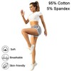 FIONECA Women's Cotton Gym Yoga Summer Running Active Dance Elastic Shorts, Pack of 2 - 2 of 4