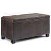 CAVINAS Faux Leather Storage Ottoman Bench,Ottoman with Stitched Design and Nailhead Trim for Living Room,Bedroom - 2 of 4