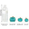 Big Dot of Happiness Teal Pumpkin - Diy Shaped Halloween Allergy Friendly Trick or Trinket Cut-Outs - 24 Count - 3 of 4