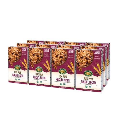 Nature's Path Organic Flax Plus Raisins Cereal 12pk/168oz : Target