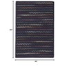 Colonial Mills Navajo Braided Rug, Navy 4x7, Rectangle Shape - 2 of 4