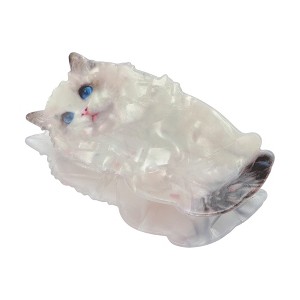 Unique Bargains Lovely Cat Hair Clips Beige Brown 1 Pc - 1 of 4