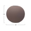 Storied Home Stoneware Vase, Matte Plum Latex Glaze - 2 of 4