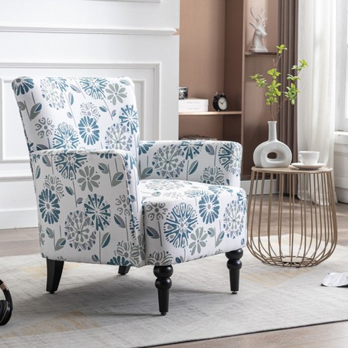 Armchair with best sale wooden legs