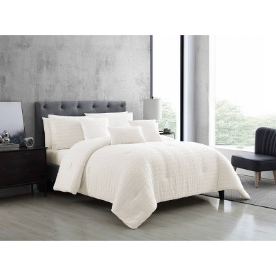 Riverbrook Home Queen 6pc Kasuga Comforter Set White: Bedding Set with Decorative Pillows & Shams — фото 3
