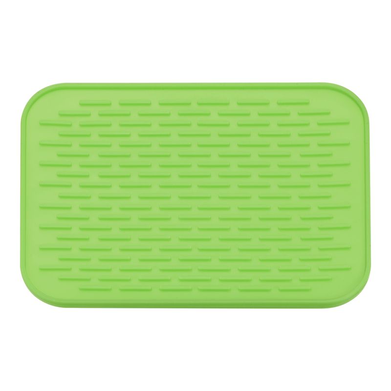 Unique Bargains Silicone Dish Drying Mat Under Sink Drain Pad Heat Resistant Non-Slipping Suitable for Kitchen, 1 of 6