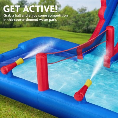 Ultra All-Play Inflatable Water Slide Park with Bounce House