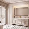 Rectangular Framed Tempered Glass Wall-Mounted Bathroom Vanity Mirror - 4 of 4