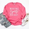Simply Sage Market Women's Making Spirits Bright Long Sleeve Garment Dyed Tee - 3 of 4