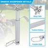Unique Bargains Portable Alloy Steel High Hardness Ergonomic Design Golf Club Groove Sharpener 2 Pcs - 3 of 4