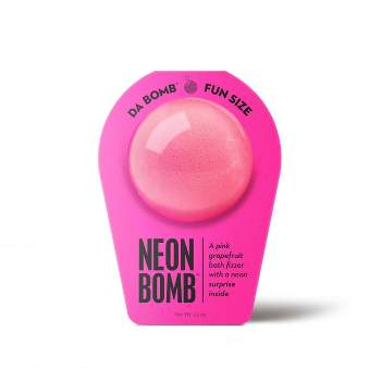 Da Bomb Bath Fizzers Neon Pink Grapefruit Bath Bomb - 3.5oz