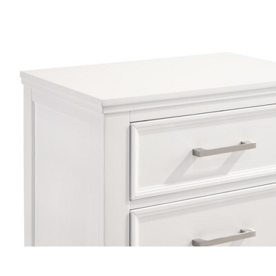 Andover White 2-Drawer Rubberwood Nightstand