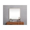 Elegant Lighting Soft corner metal square mirror 48x48 inch in Brass - 4 of 4