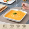 vancasso 12 Piece Square White Porcelain Dinner Set with Dinner Plates, Dessert Plates and Pasta Bowls for 4 - 4 of 4