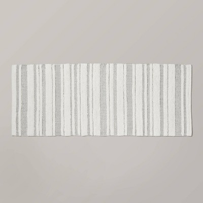 Bath Rug Bold Stripes Tonal Cream - Hearth & Hand™ with Magnolia