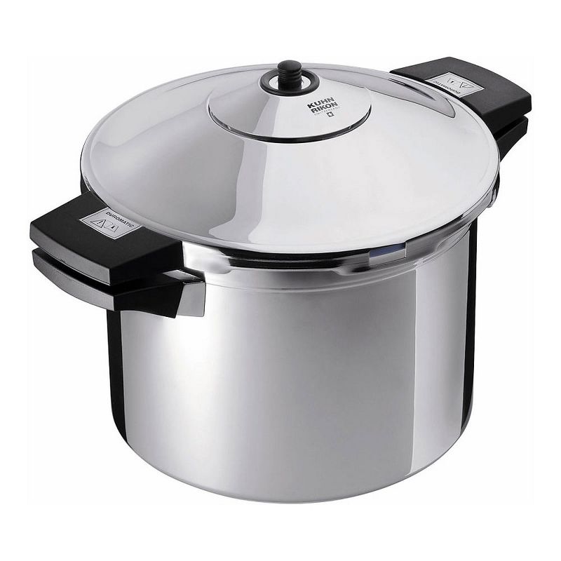 Kuhn Rikon Duromatic Stainless Steel Stockpot Pressure Cooker, 8 L, 1 of 2