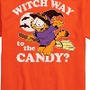 Men's - Garfield - Halloween Witch Way To The Candy Short Sleeve Graphic T-Shirt - 2 of 4