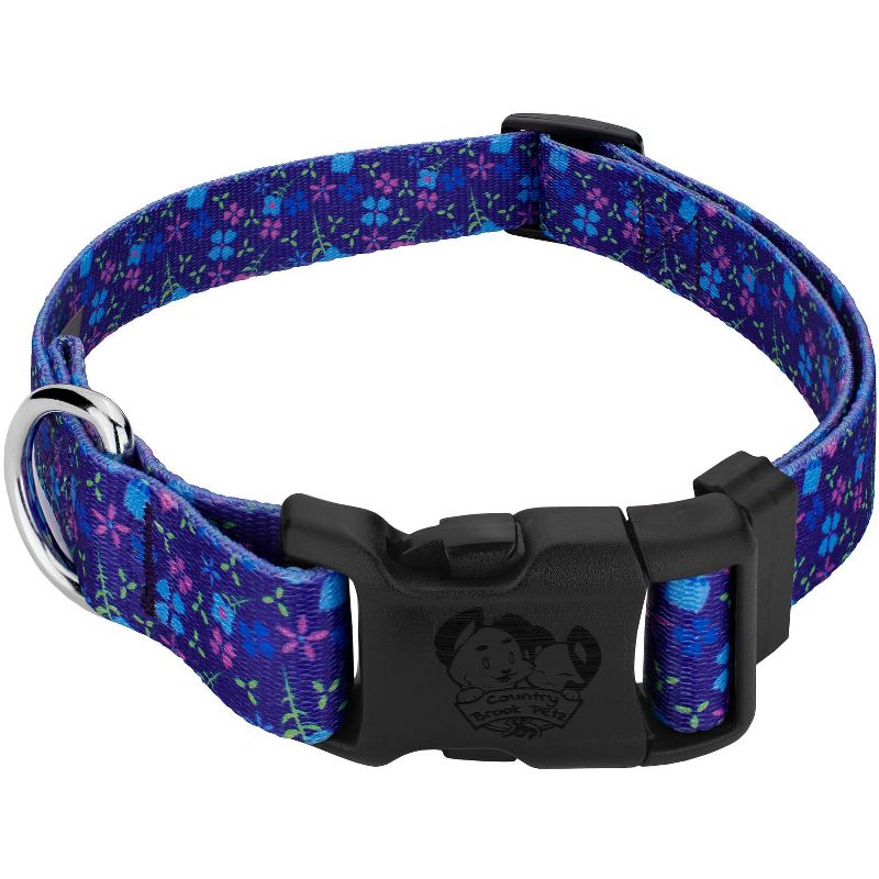 Country Brook Petz Deluxe Blueberry Fields Dog Collar - Made In The U.S.A., 1 of 6