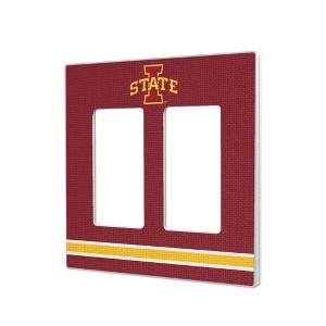 NCAA Big 12 Universities Stripe Hidden-Screw Light Switch Plate for Double Rocker - 1 of 4