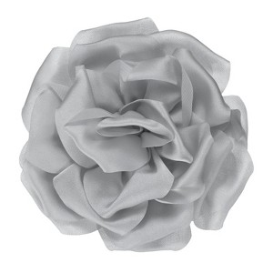 Unique Bargains Handmade Dainty Satin Fabric Big Peony Rose Flower Brooches Hair Clips 1 Pc - 1 of 4