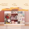 TopComfy Decorative Bookshelf Kids Bookshelf and Toy Storage 3 Tier Book Shelf Baby Bookcase with Animal for Bedroom, White, 47.24"*9.45"*31.49" - 4 of 4