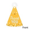 Big Dot of Happiness Golden Birthday - Shaped Thank You Cards - Happy Birthday Party Thank You Note Cards with Envelopes - Set of 12 - 3 of 4