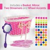 Girls’ Bicycle Decoration Kit – Complete Accessory Set with Basket, Handlebar Streamers, Spoke Beads & Rearview Mirror - 3 of 4
