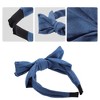 Unique Bargains Women's Double Bow Knot Fashion Headband 1.34 Inch Wide 1 Pc - 3 of 4