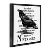 Stupell Industries Creepy Halloween Black Crow Raven, 25" x 25" - 3 of 4