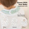 KeaBabies 8pk Organic Baby Bibs for Boy, Baby Drool Bib for Baby Boys and Girls, Newborn Teething Bibs - 4 of 4