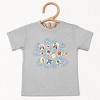 Leo the Truck Palm Leaves and Floral Outline - Toddler Short Sleeve Graphic T-Shirt - 2 of 3