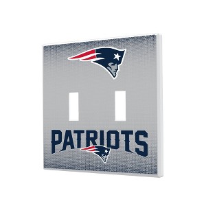 NFL AFC Teams Linen Hidden-Screw Light Switch Plate for Double Toggle - 1 of 4
