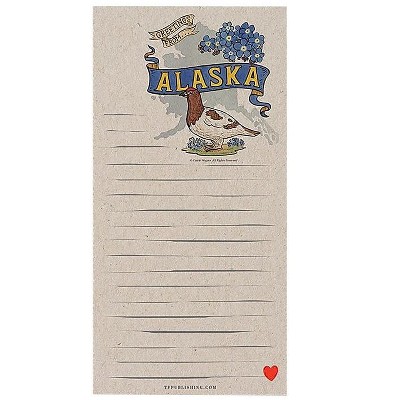 TF Publishing Alaska Memo Pad 4" x 8" Multicolor 26 Sheets/Pad 1 Pad/Pack 99-ALASMP